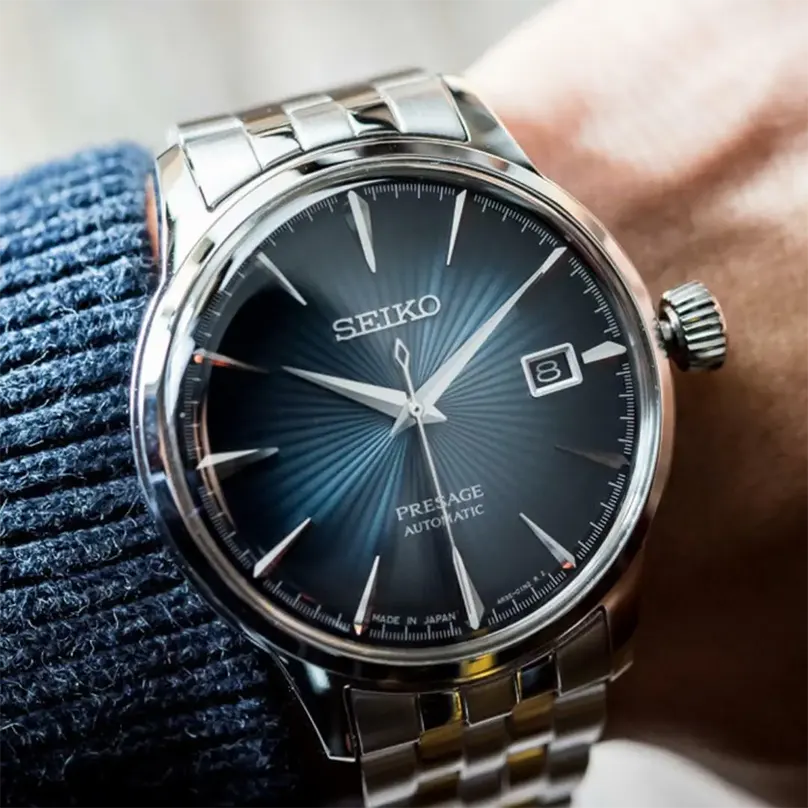 Seiko Presage Cocktail Time Blue Dial Men's Watch- SRPB41J1